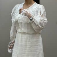 شومیز یقه گیپور
