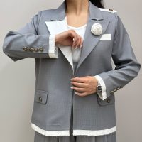 کت دیپلمات یقه گل