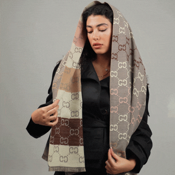 شال دو رو طرح گوچی - تصویر 4