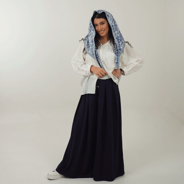 شومیز راه راه توری JEBER - تصویر 1