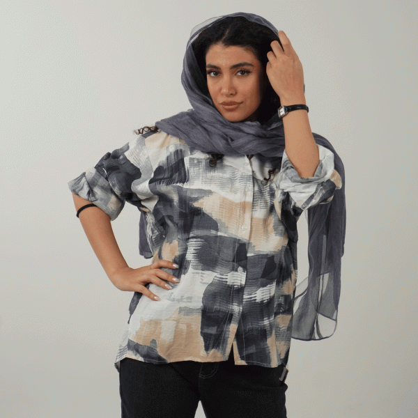 شومیز آبرنگی JEBER - تصویر 5