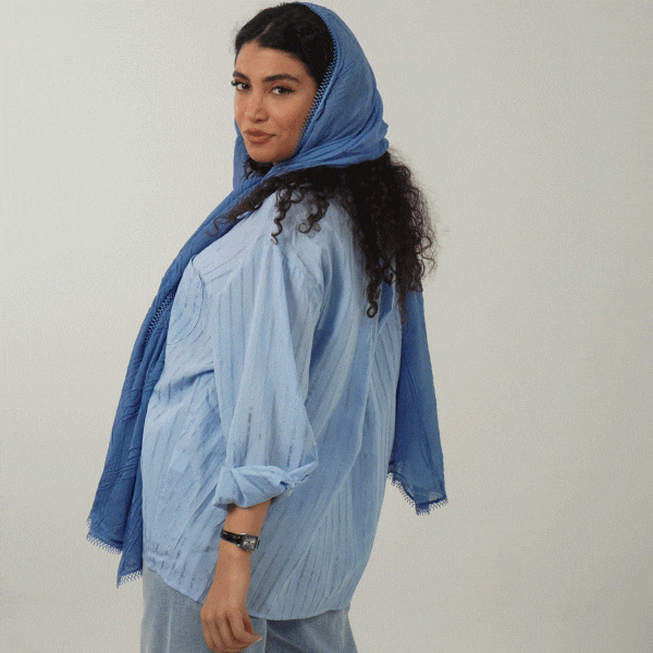 شومیز راه راه توری JEBER - تصویر 11