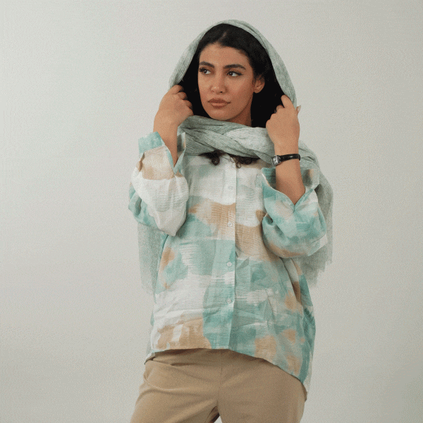 شومیز آبرنگی JEBER - تصویر 15