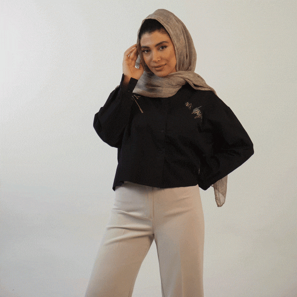 شومیز کتان خطی - تصویر 11