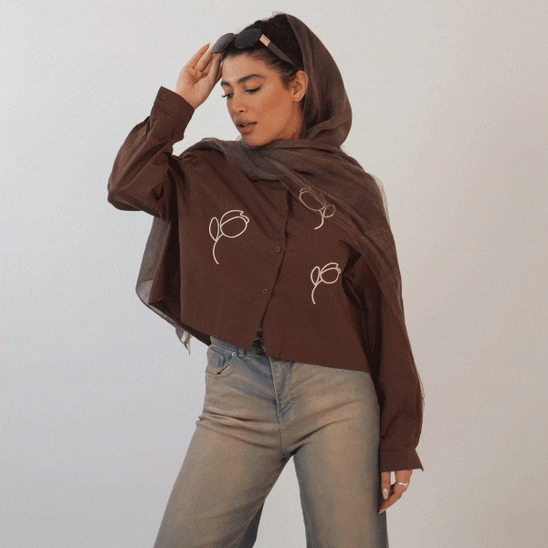 شومیز کتان لاله - تصویر 7
