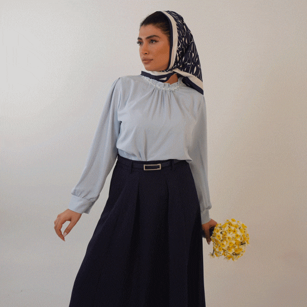 شومیز حریر آنیل - تصویر 7