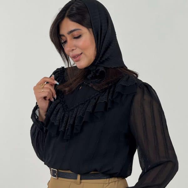 شومیز پروانه مرواریدی - تصویر 4