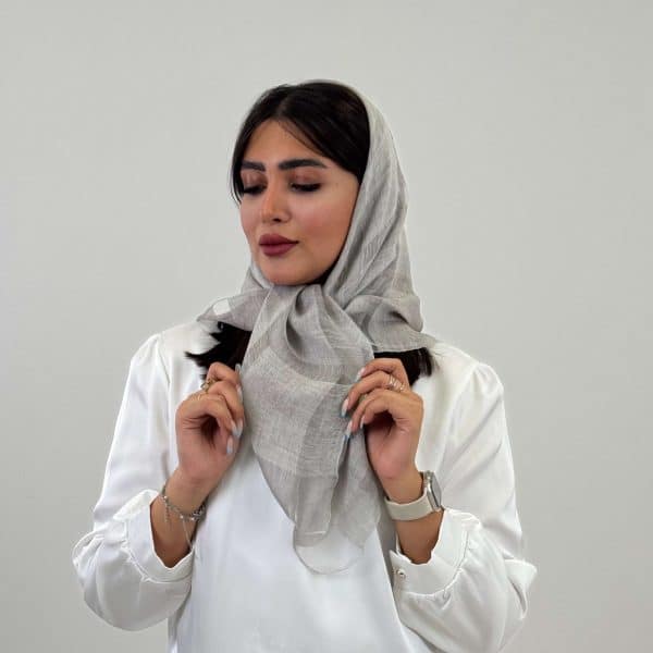 روسری ویسکوز چهارخونه - تصویر 1