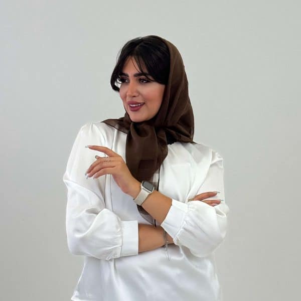 روسری ویسکوز چهارخونه - تصویر 9